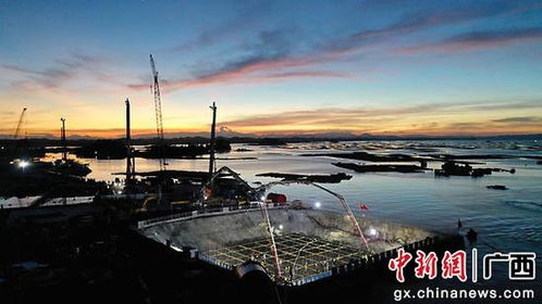 广西第一跨海大桥主体工程取得突破性进展